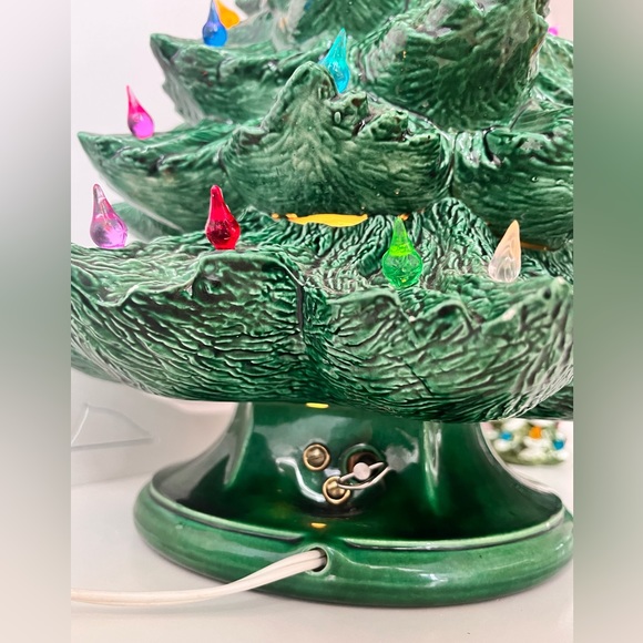 Vintage 19”Nowell’s Molds 1979 Ceramic Christmas Tree Large with lights working - Picture 6 of 11